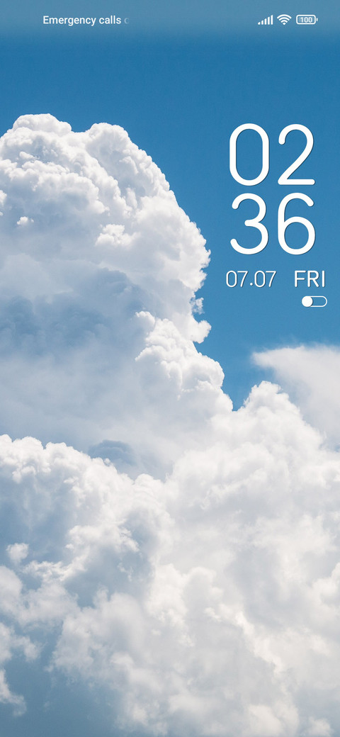 Cloud wallpaper screenshot