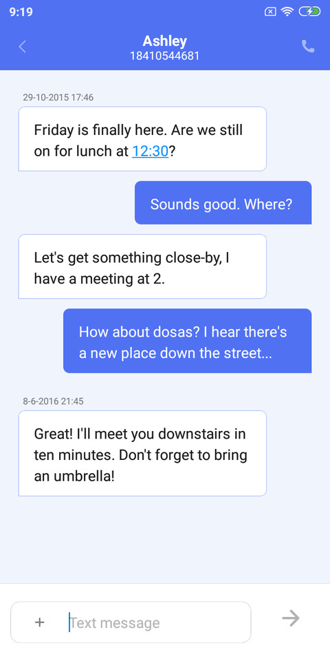 BLUE screenshot