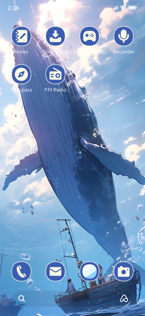 Flying whale screenshot