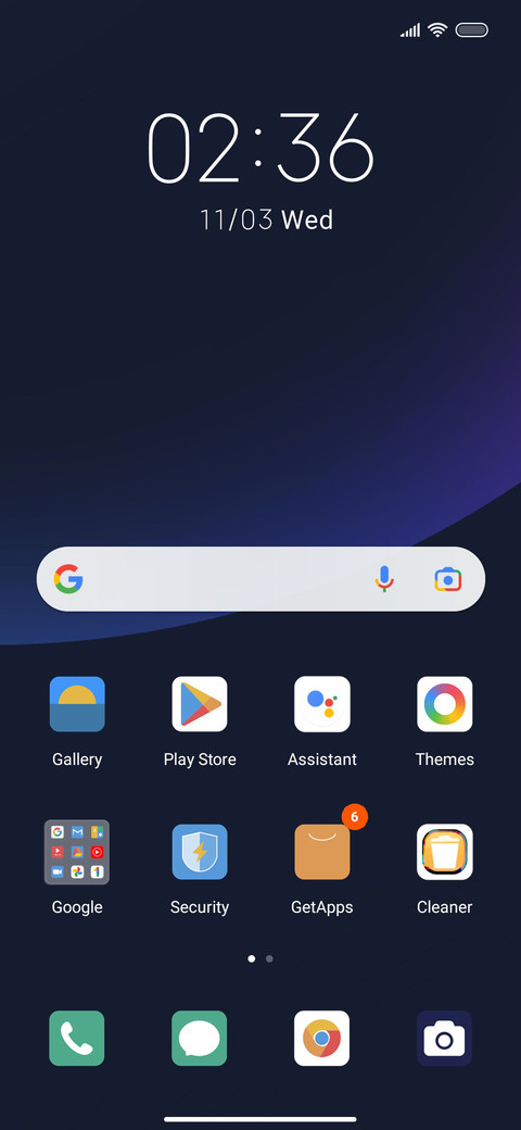 Dark through screenshot