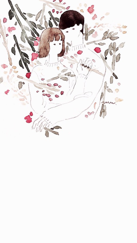 纯白简约手绘插画 screenshot