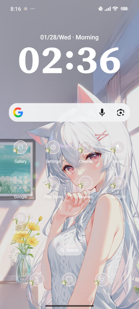 Cute cat ears screenshot
