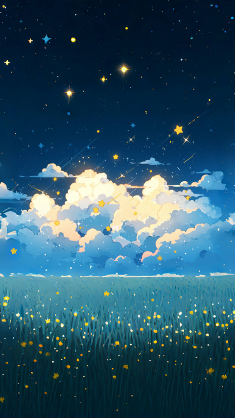 风景插画壁纸 screenshot