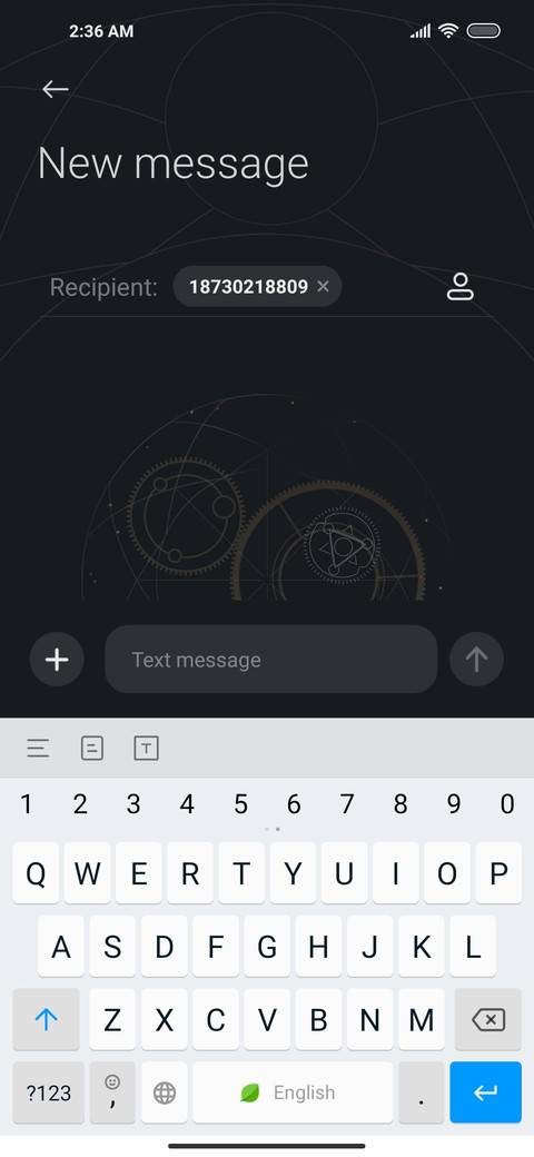 Business dial screenshot