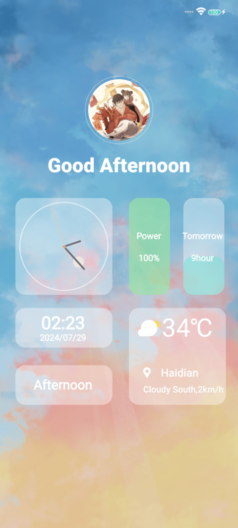 Widget screenshot
