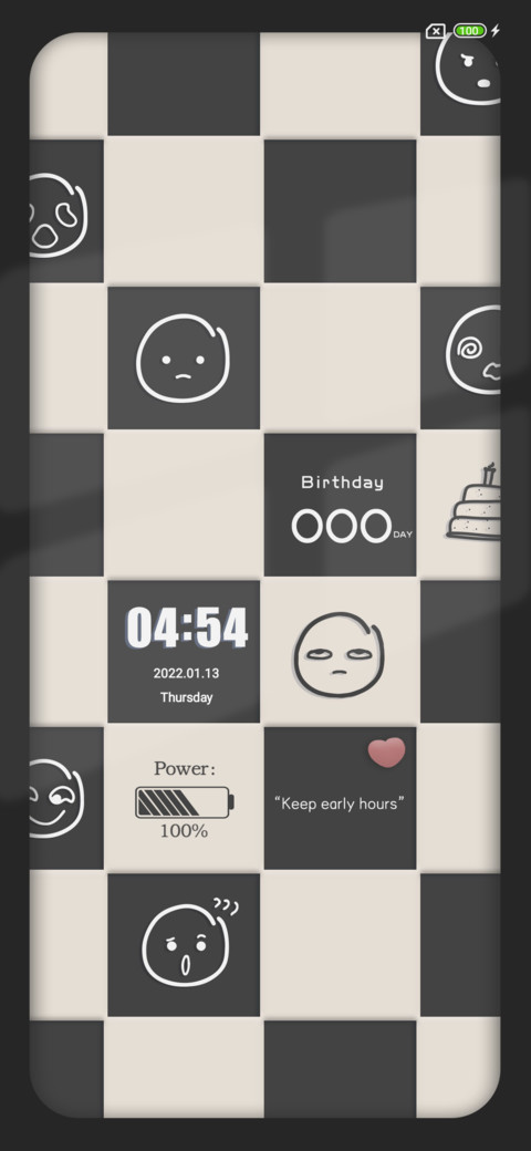 Simple chessboard screenshot
