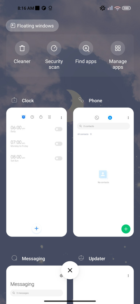 starry sky IOS screenshot