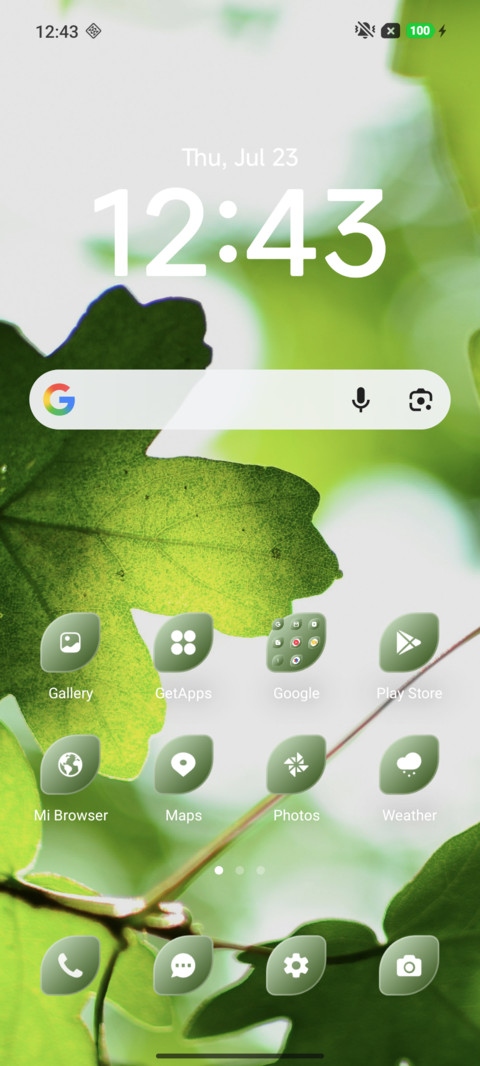 Vibrant leaf screenshot
