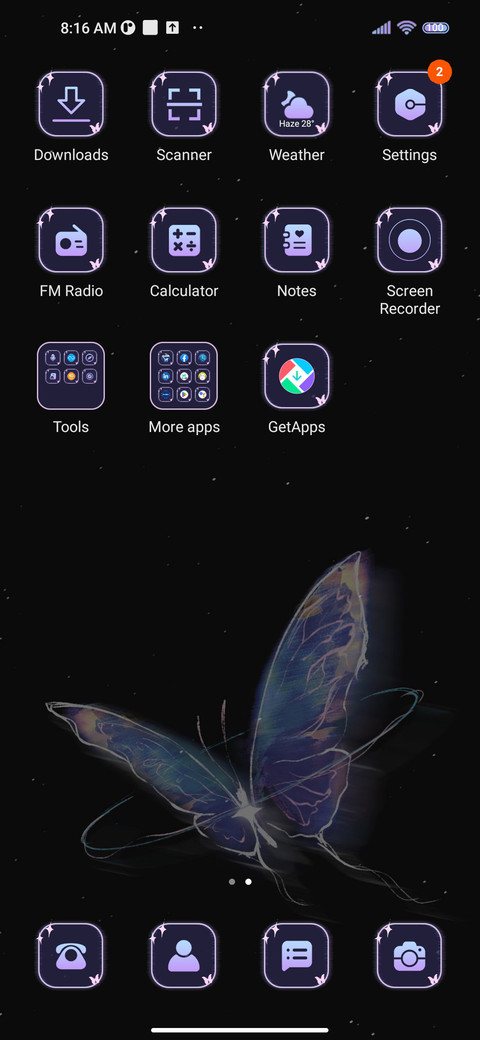 Simple butterfly screenshot