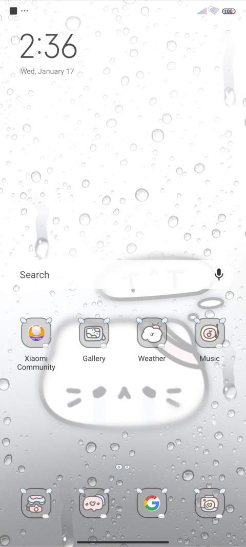 Rain sad cat screenshot