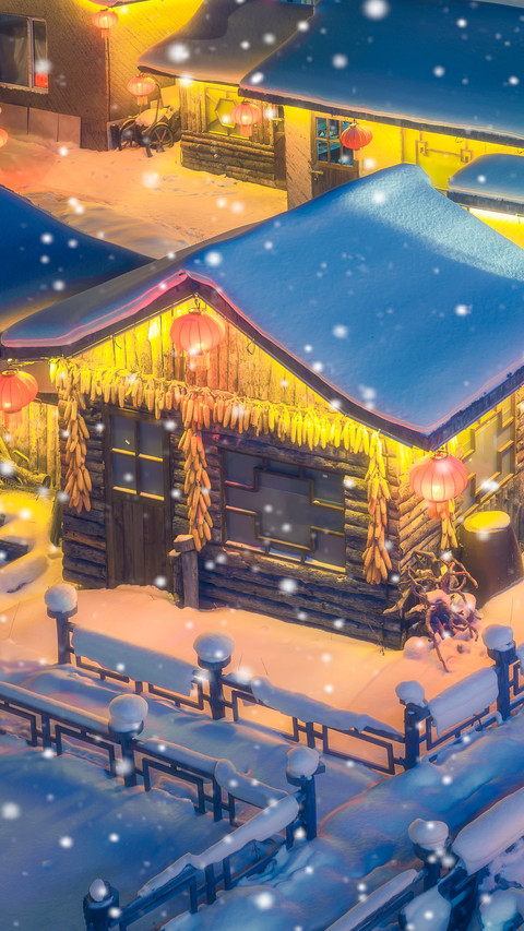 Chinas snow village opens its doors to welcome guests screenshot