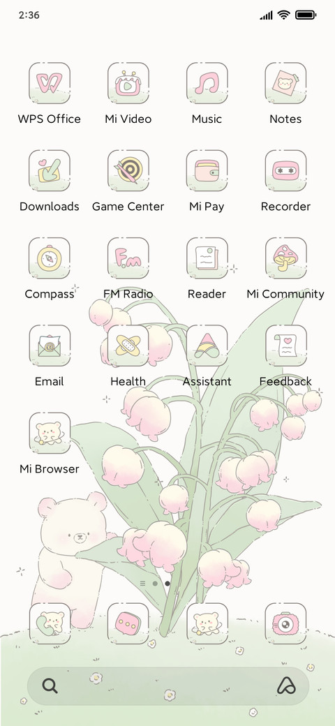 Bear and flower screenshot