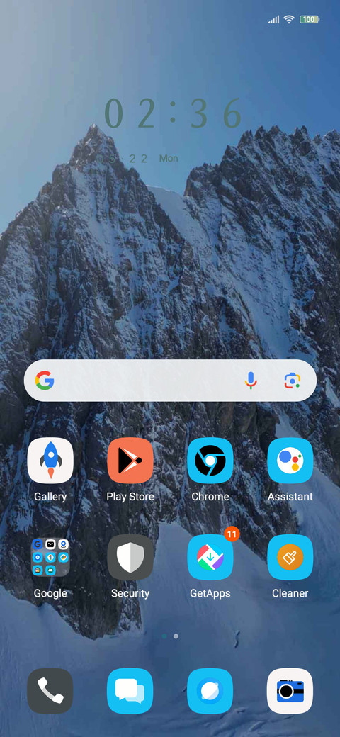 Snowy mountain screenshot