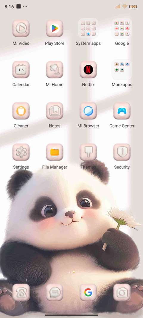 Plush panda screenshot