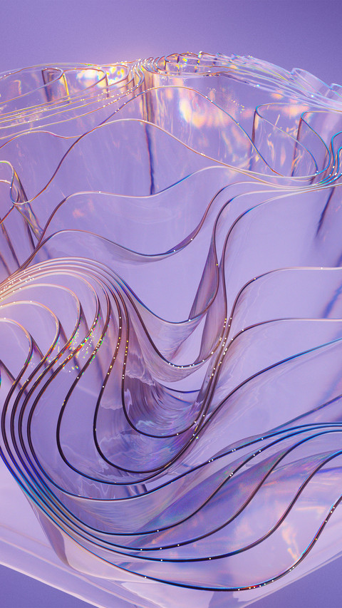 Modern abstract wave flower screenshot