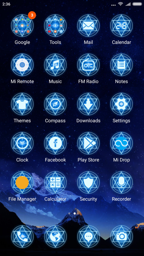 Magic array screenshot