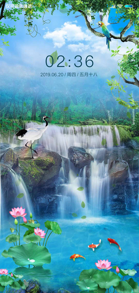 实景动态 荷池山水 screenshot