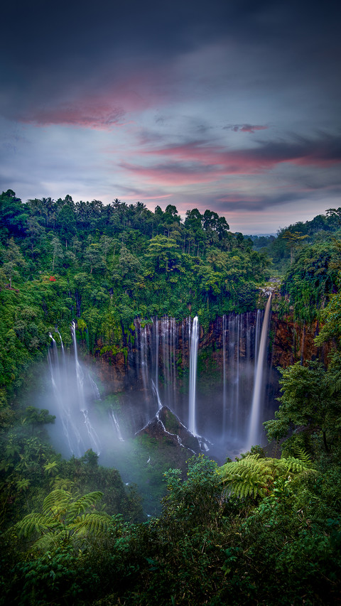 Waterfall in The Forest Flows to The Canyon screenshot