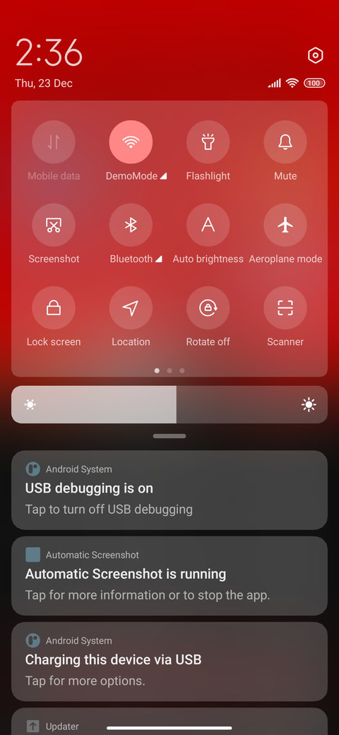 Black And Red screenshot