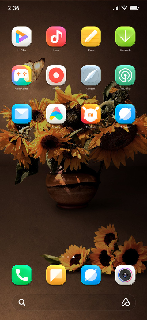 Golden sunflower screenshot