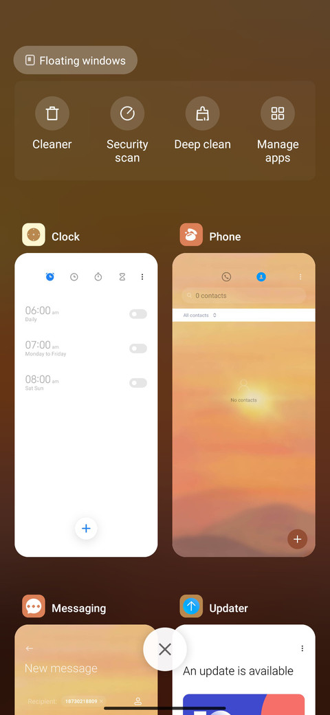 sunset widget screenshot