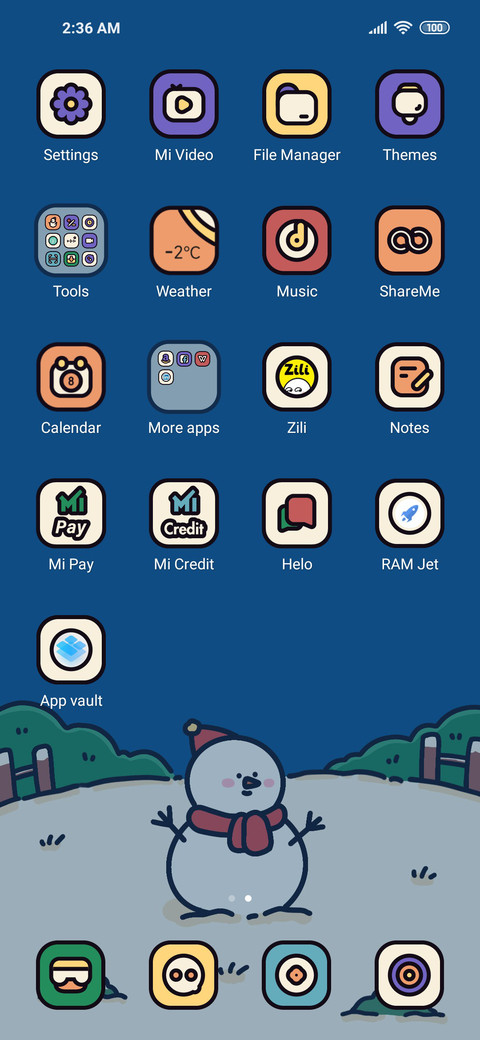 Graffiti snowman screenshot