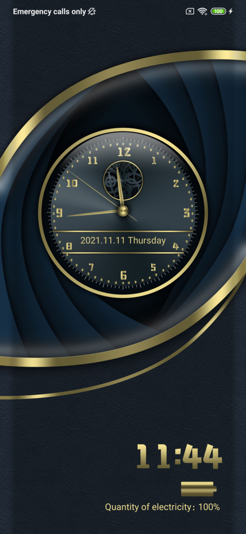 Classic clock screenshot