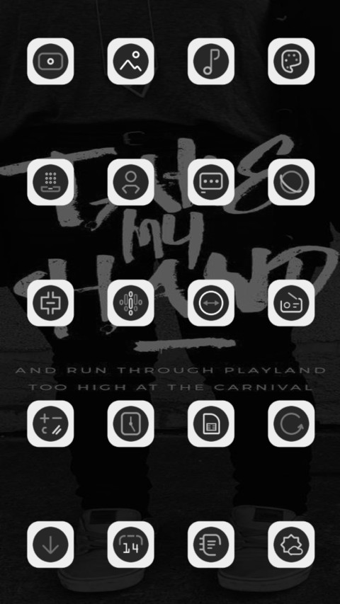 Dark White screenshot