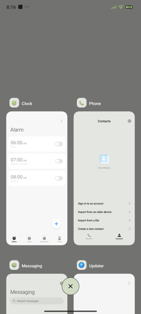 Cream green screenshot