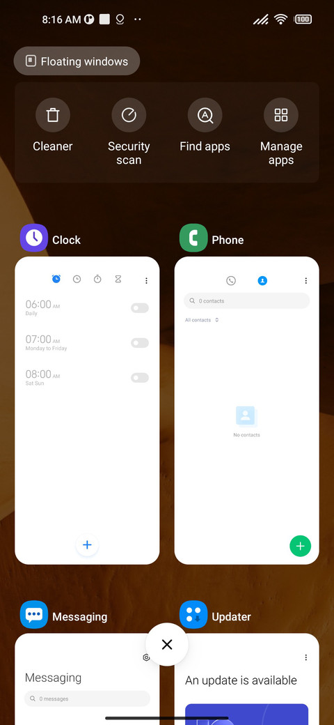 Razor-X UI screenshot
