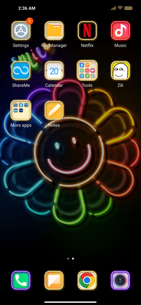 Rainbow sunflower screenshot