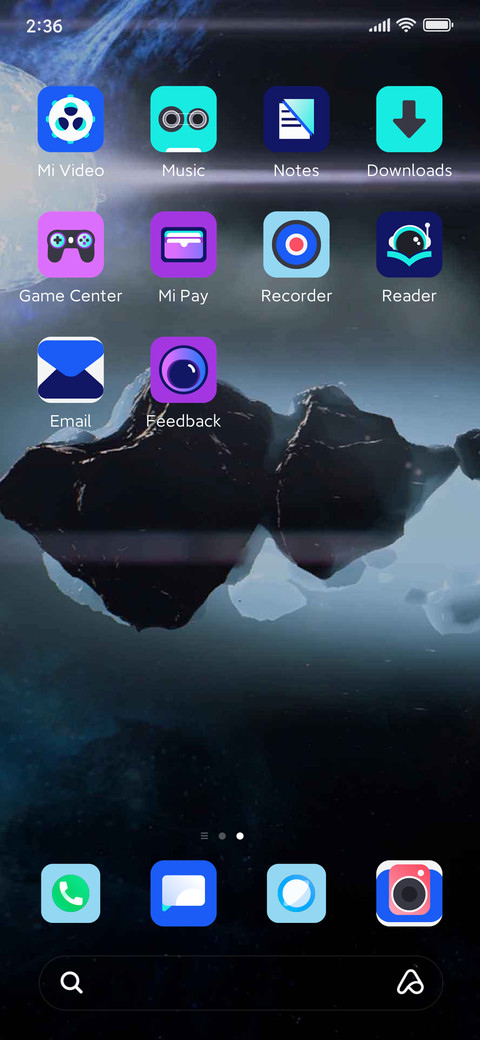 Lunar meteorite screenshot