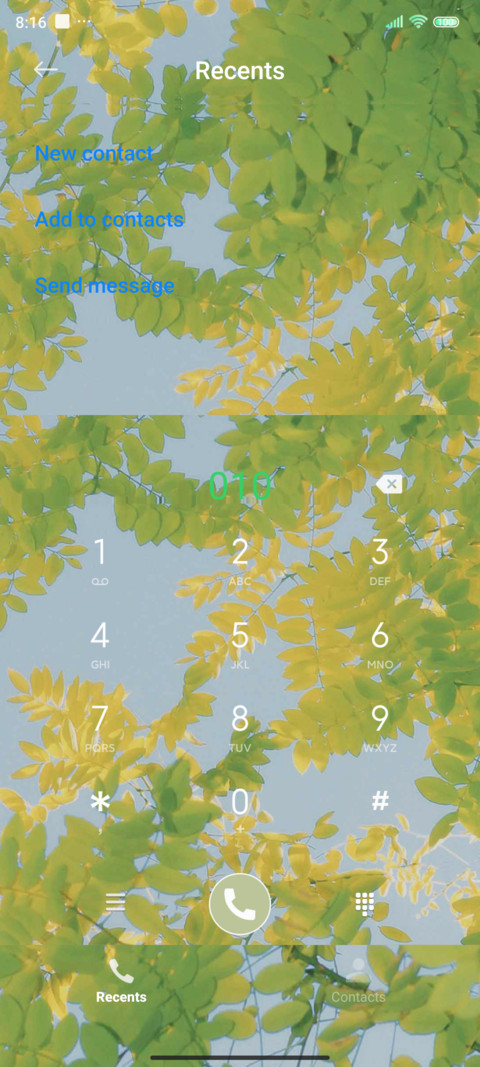 Eye care green screenshot