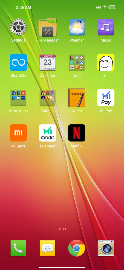 LG G2 screenshot