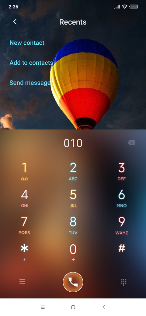 Hot air balloon screenshot