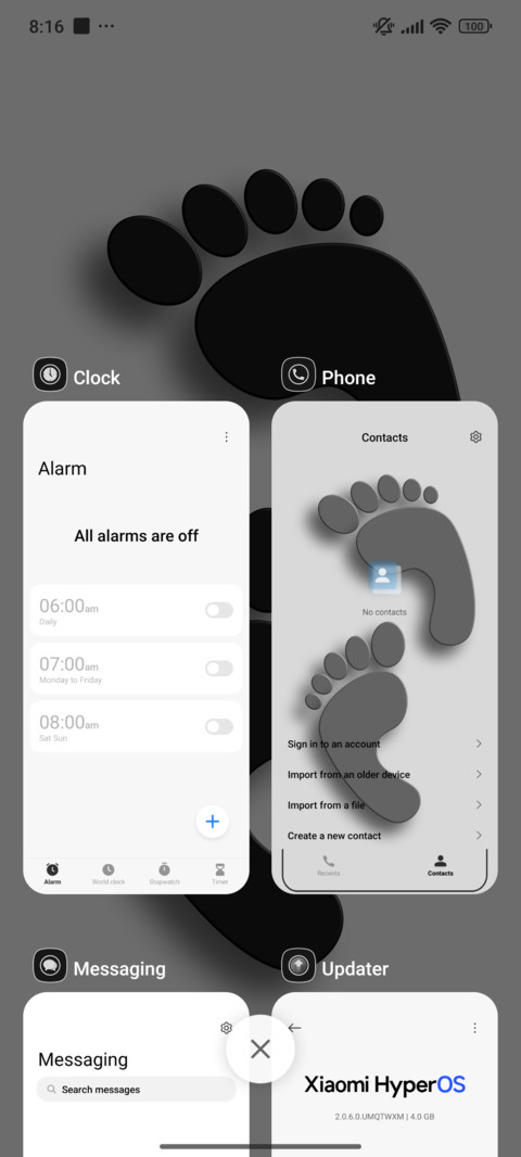 footprint screenshot