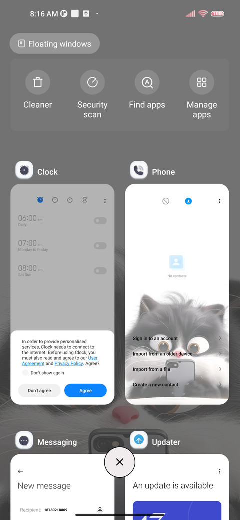 Cute black cat screenshot