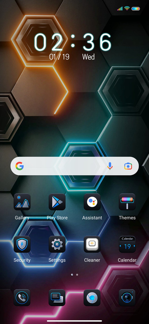 Business hexagon screenshot