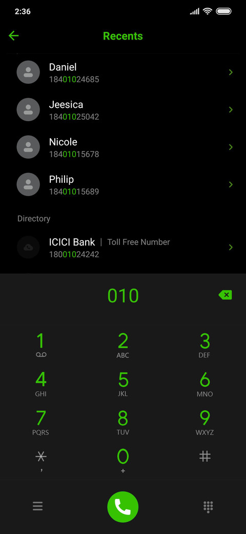 Material Green_DWM3 screenshot