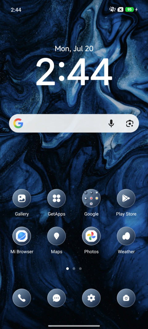 Blue Liquid screenshot