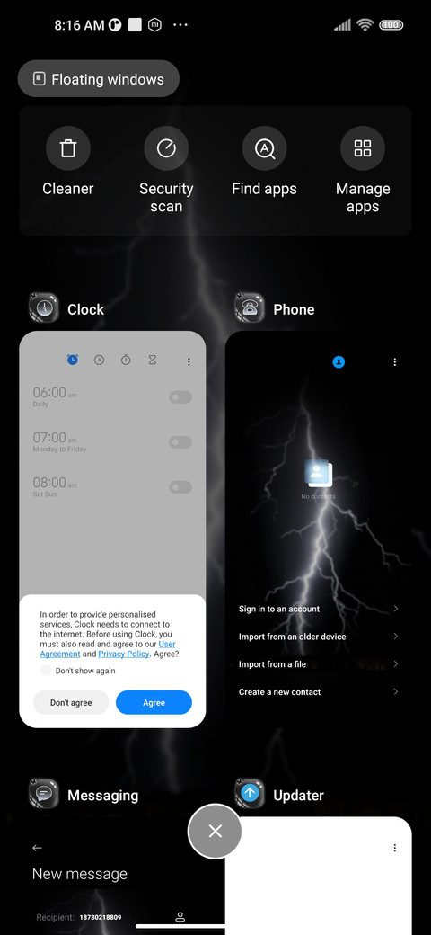 Night rain screenshot