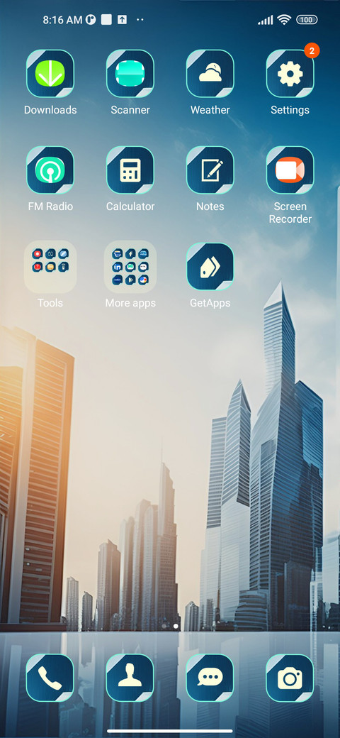 building modern screenshot