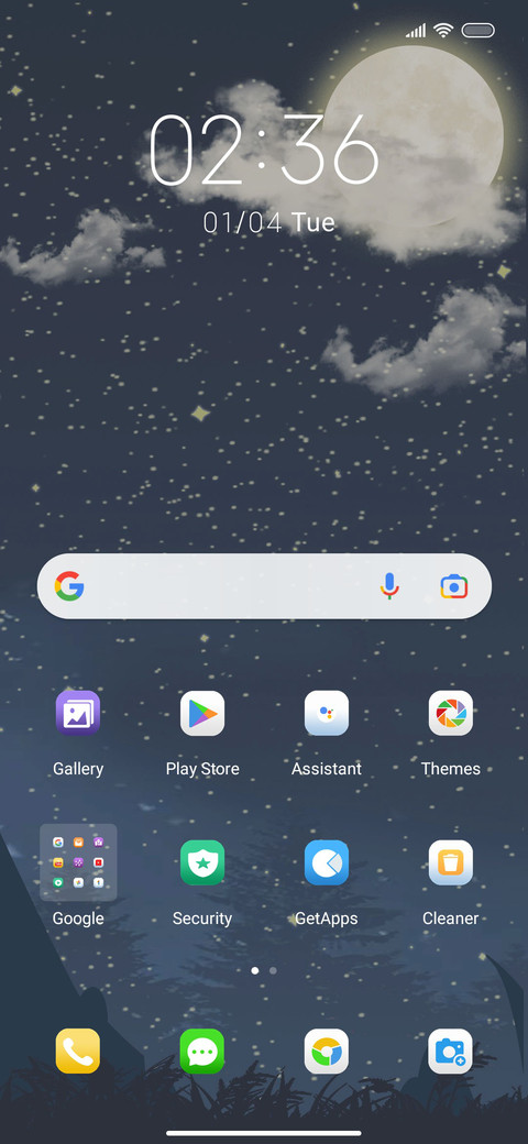 Cool starry sky screenshot