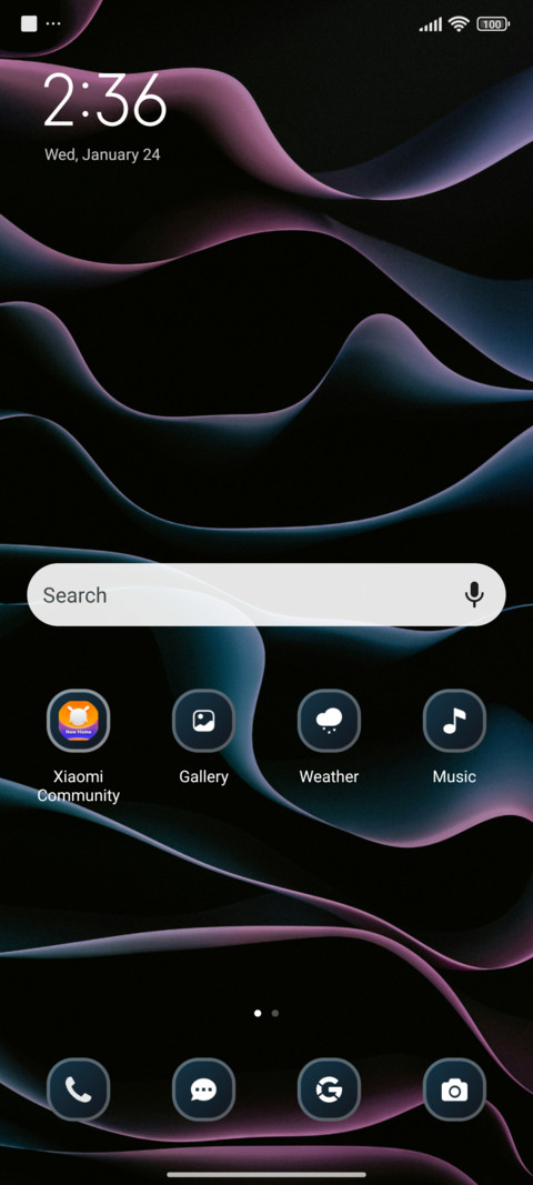 Vibrant screenshot