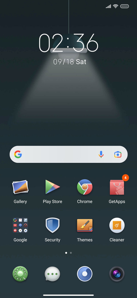 Business mottled screenshot
