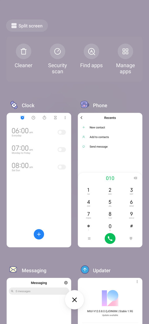 Purple screenshot