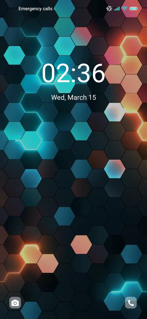 Light hexagon screenshot