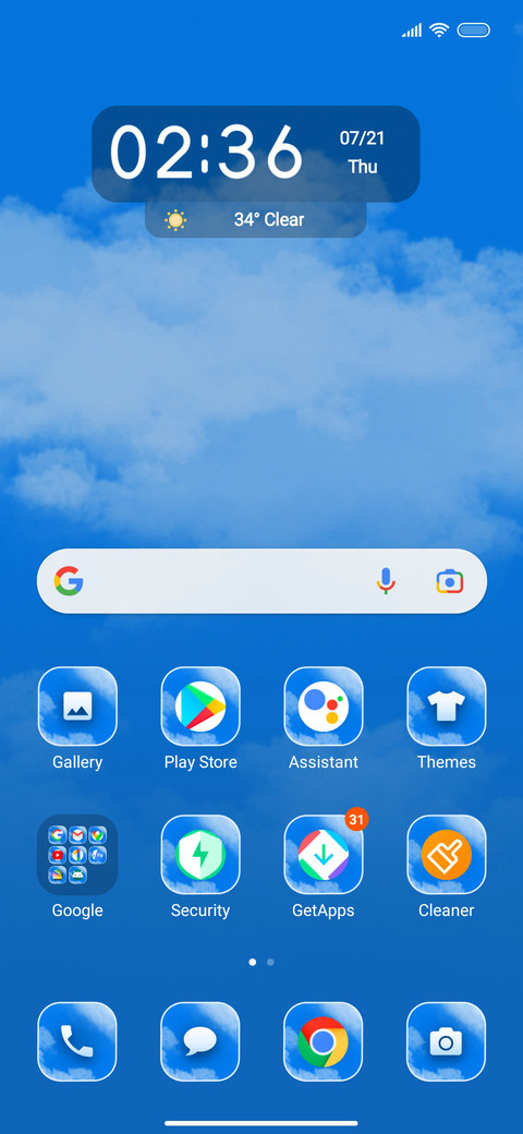 Clouds screenshot