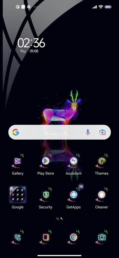Minimalist deer screenshot