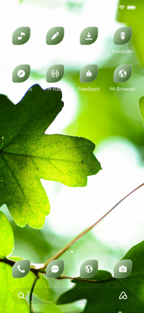 Vibrant leaf screenshot